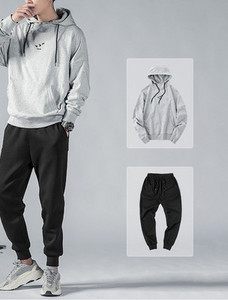 Ανδρικό σετ με κουκούλα και κορδόνια