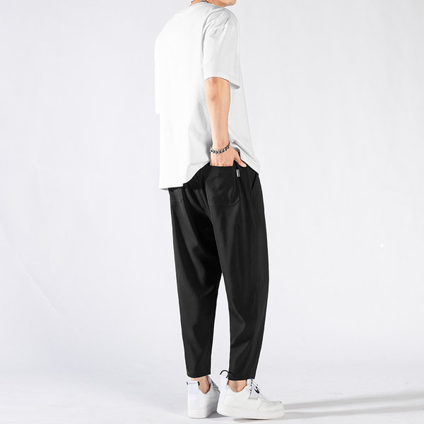 Vīriešu ikdienas komplekts ar īsām piedurknēm T-kreklu un apakšas