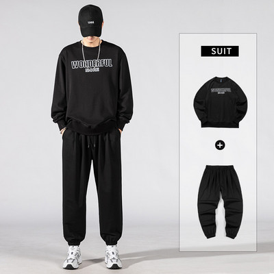 Férfi sport kétrészes szett nyomott blúzzal és fűzős alsókkal