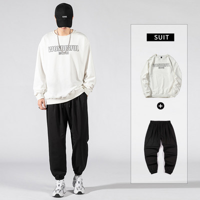 Férfi sport kétrészes szett nyomott blúzzal és fűzős alsókkal