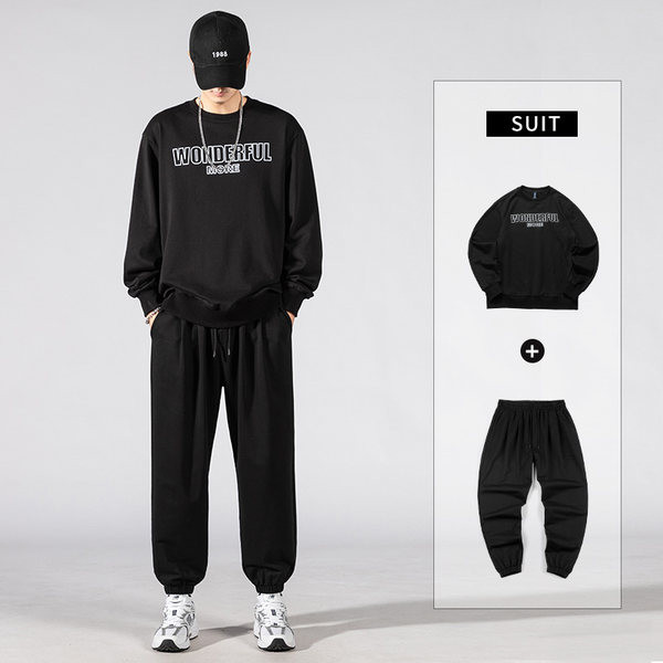 Férfi sport kétrészes szett nyomott blúzzal és fűzős alsókkal