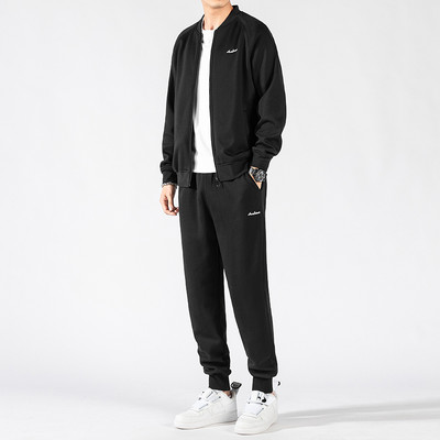 Sportski muški dvodijelni set s džepom i patentnim zatvaračem