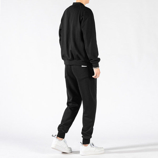 Sportski muški dvodijelni set s džepom i patentnim zatvaračem