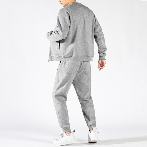 Sportski muški dvodijelni set s džepom i patentnim zatvaračem