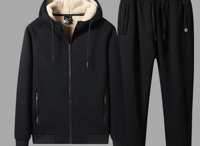 Dviejų dalių žiemos sporto apranga su gobtuvu ir raišteliais