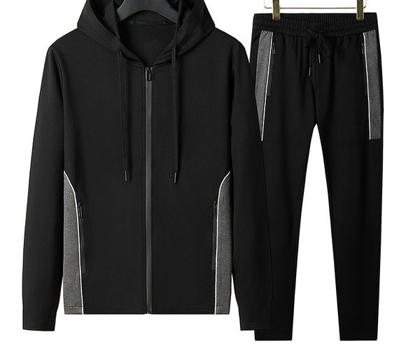 Férfi sport kétrészes cipzárral és fűzővel