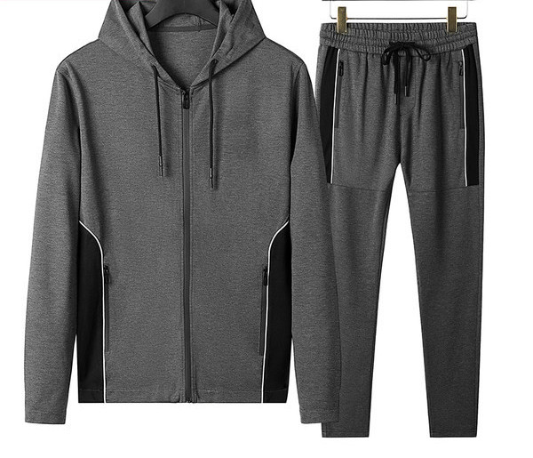 Férfi sport kétrészes cipzárral és fűzővel