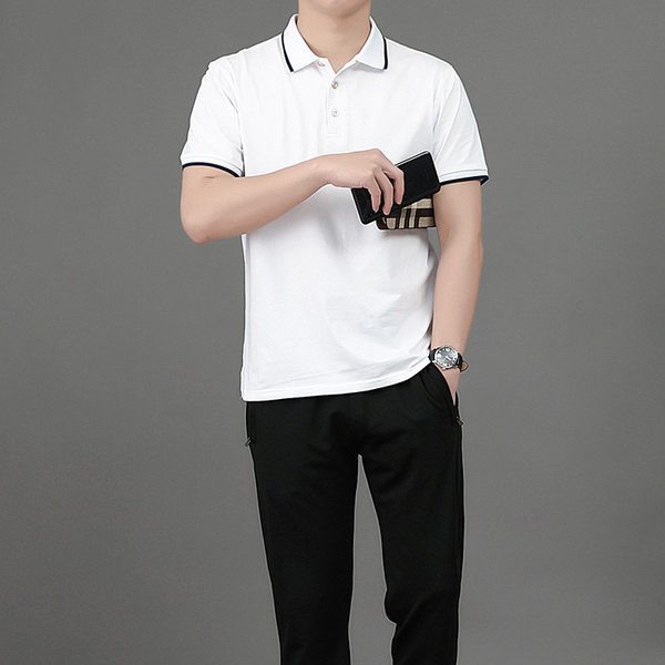 Vīriešu sporta divdaļīgs t-krekls ar īsām piedurknēm ar kabatas dibeniem