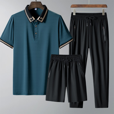 Férfi két- és háromrészes rövid ujjú tréningruha