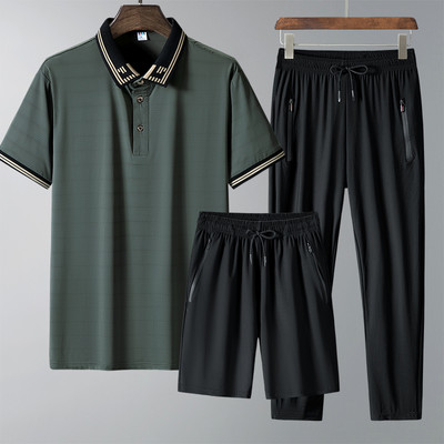 Férfi két- és háromrészes rövid ujjú tréningruha