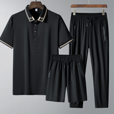 Férfi két- és háromrészes rövid ujjú tréningruha