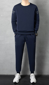 Kétrészes férfi szett sportmintás zsebbel