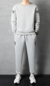 Kétrészes férfi szett sportmintás zsebbel