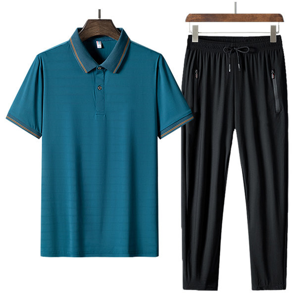 Férfi hétköznapi rövid ujjú kétrészes szett