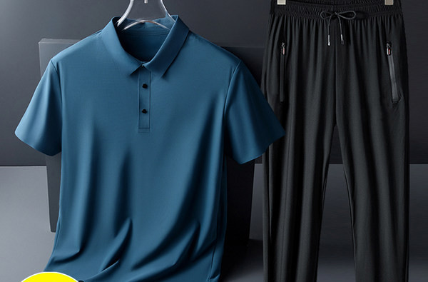 Ανδρικό casual σετ  με κοντά μανίκια