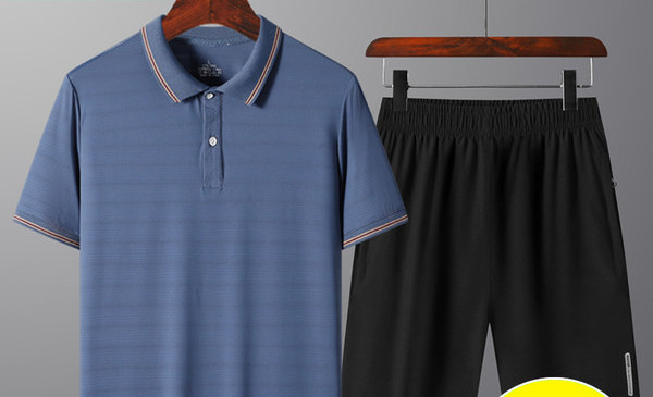 Vīriešu ikdienas tērps ar īsām piedurknēm