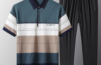 Férfi kétrészes szett - rövid ujjú blúz és sport alsó