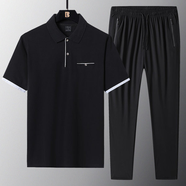 Vīriešu sporta komanda - divdaļīga blūze ar apkakli un apakšu