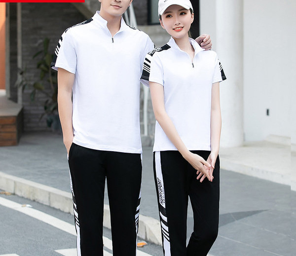 Vīriešu sporta apģērbs divdaļīgs t-krekls un apakšas ar uzrakstiem