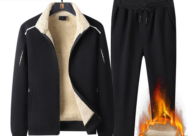 Vyriškas žieminis treningas su pamušalu