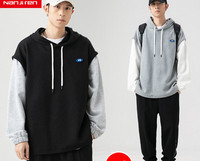 Casual ανδρικό αθλητικό σετ φούτερ και παντελόνι με κουκούλα