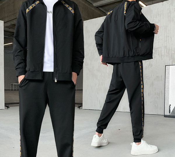 Vīriešu sporta divdaļīgs komplekts ar kabatu