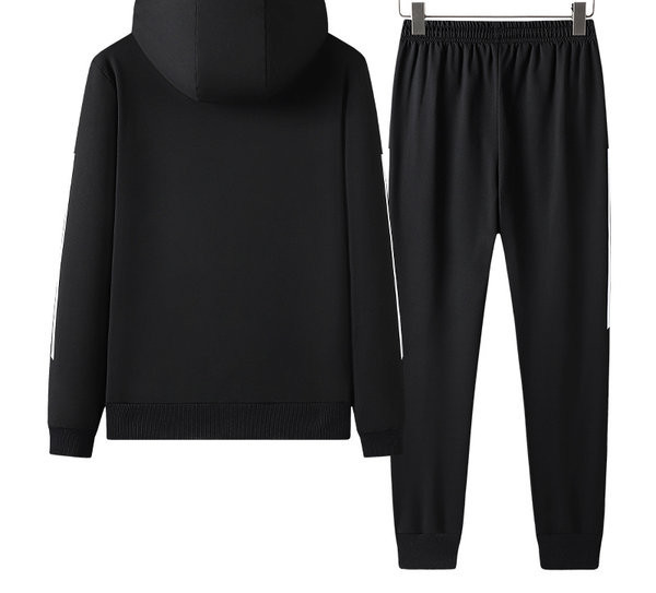 Sport modell férfi kétrészes szett cipzárral és kapucnival