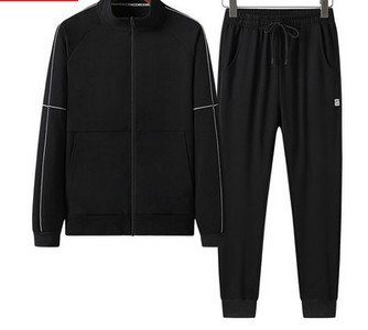 Αθλητικό σετ  για άνδρες, επάνω μέρος με φερμουάρ και παντελόνι με κορδόνια