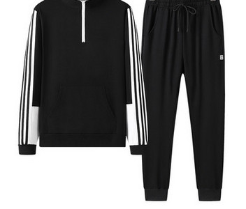 Ανδρικό αθλητικό σετ μακρυμάνικο με φερμουάρ και παντελόνι με κορδόνια