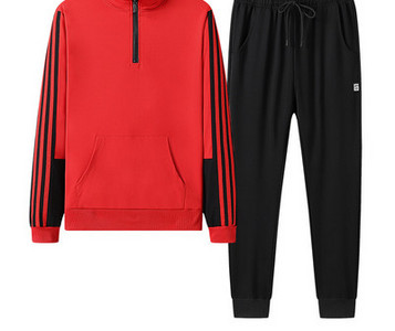 Ανδρικό αθλητικό σετ μακρυμάνικο με φερμουάρ και παντελόνι με κορδόνια