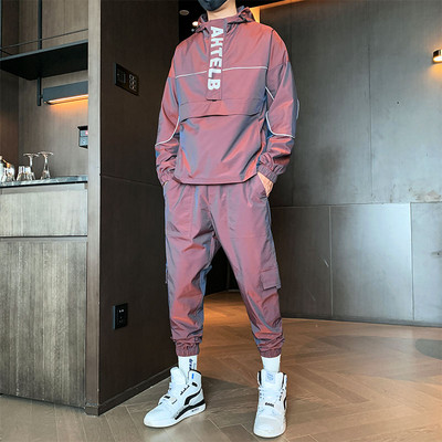 Ανδρικό φθινοπωρινό σετ με κουκούλα