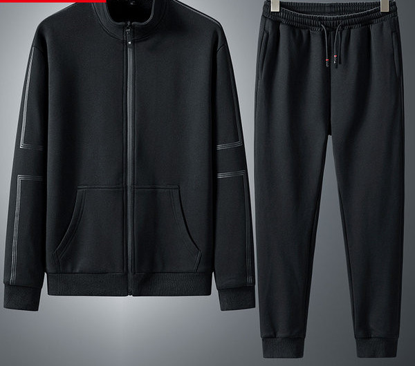 Vīriešu sporta melns tērps ar mežģīnēm