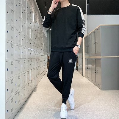 Antarktiszi tavaszi és őszi alkalmi szett 2022-es férfi új koreai változata a divatos hozzáillő fejsport szabadidőszettből