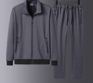 Férfi kétrészes sport szett fűzővel és cipzárral