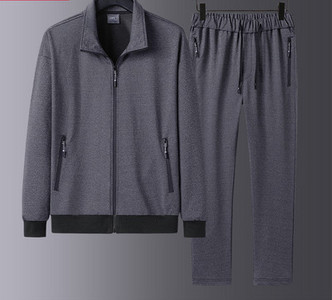 Férfi kétrészes sport szett fűzővel és cipzárral