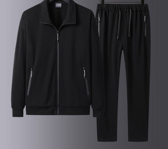 Férfi kétrészes sport szett fűzővel és cipzárral