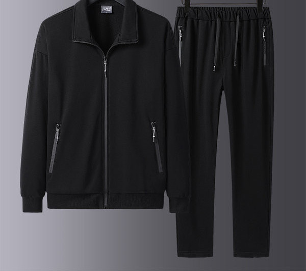 Férfi kétrészes sport szett fűzővel és cipzárral