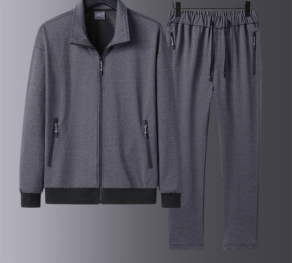 Férfi kétrészes sport szett fűzővel és cipzárral