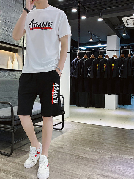 Férfi csapat nyomattal és zsebbel