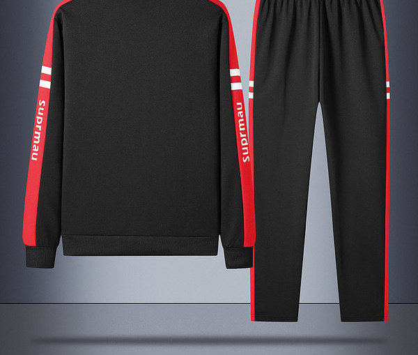 Ανδρικό σετ  μπλούζα με φερμουάρ και παντελόνι με κορδόνια