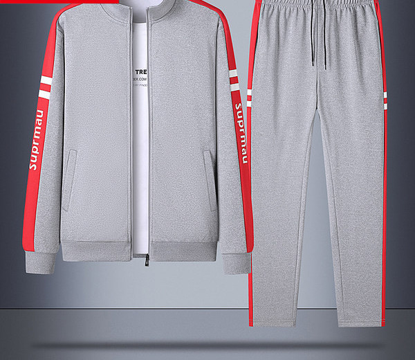 Ανδρικό σετ  μπλούζα με φερμουάρ και παντελόνι με κορδόνια