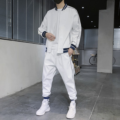 Vīriešu komplekts ar caurulēm un kabatu