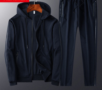 Κλασικό μοντέλο ανδρικό αθλητικό σετ με κουκούλα και κορδόνια