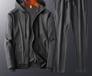 Κλασικό μοντέλο ανδρικό αθλητικό σετ με κουκούλα και κορδόνια