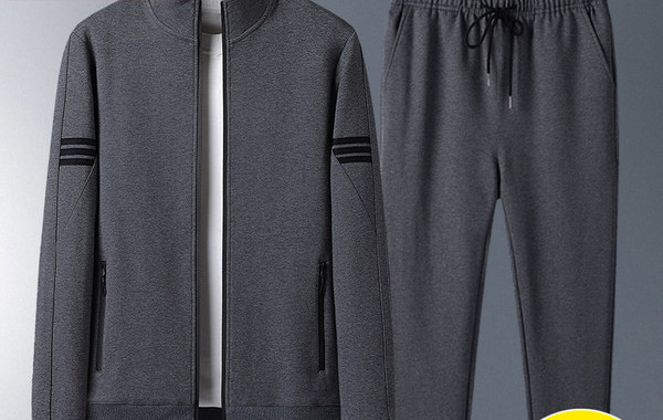 Vīriešu treniņtērps ar divkrāsu mežģīnēm