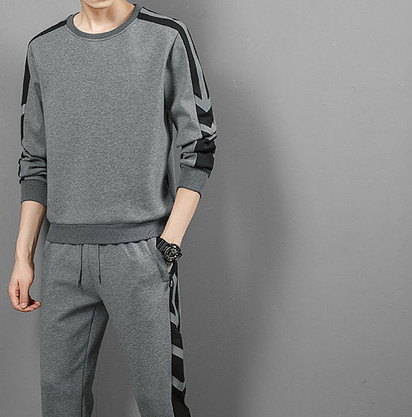 Ανδρικό σετ  φθινόπωρο-χειμώνα με στάμπα και τσέπη