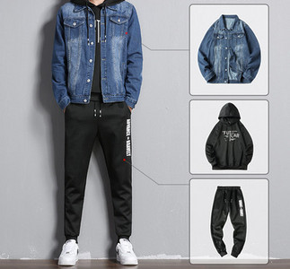 Νέο μοντέλο ανδρικό σετ με επιγραφή