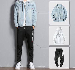 Νέο μοντέλο ανδρικό σετ με επιγραφή