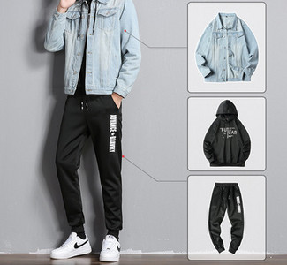 Νέο μοντέλο ανδρικό σετ με επιγραφή