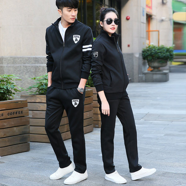 Modes vīriešu divdaļīgs sporta apģērbs ar logotipu